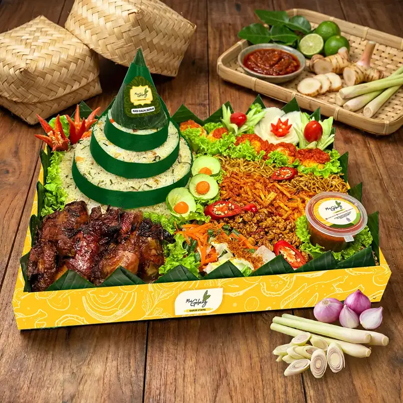 Tumpeng Daun Jeruk Mak Gobang