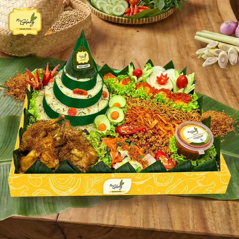 Nasi Box Ayam Goreng Sereh Mak Gobang